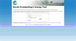 Desktop Screenshot of energytool.svanen.se